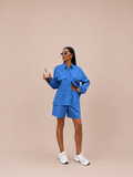 Linen Shorts Set
