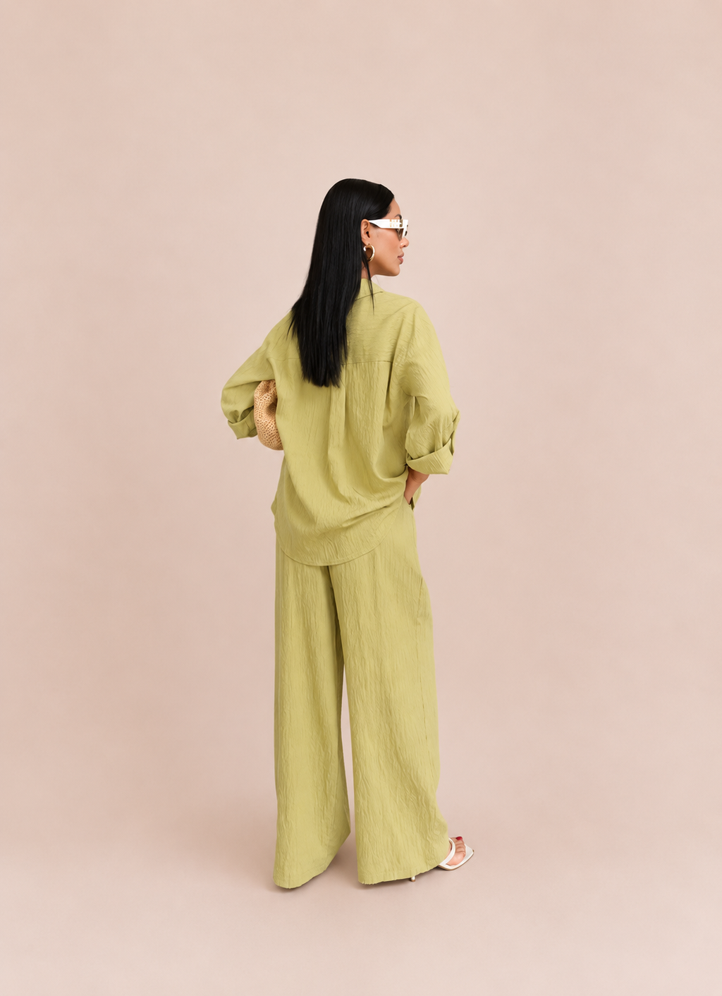 Crinkled Linen Set