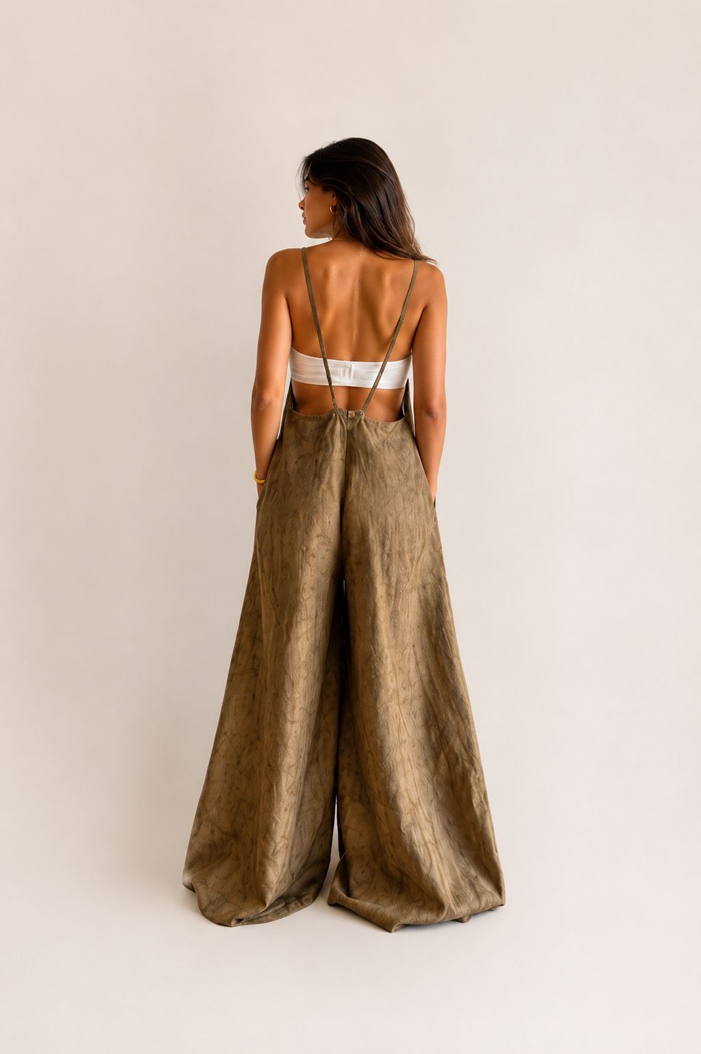 Linen Wide Leg Beach Coverup