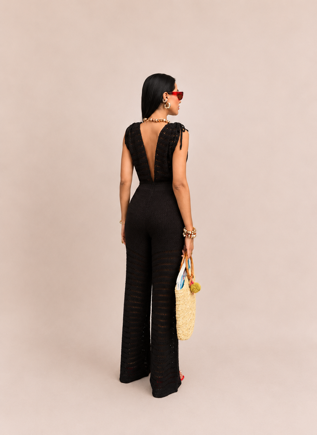 Knit Plunge Jumpsuit