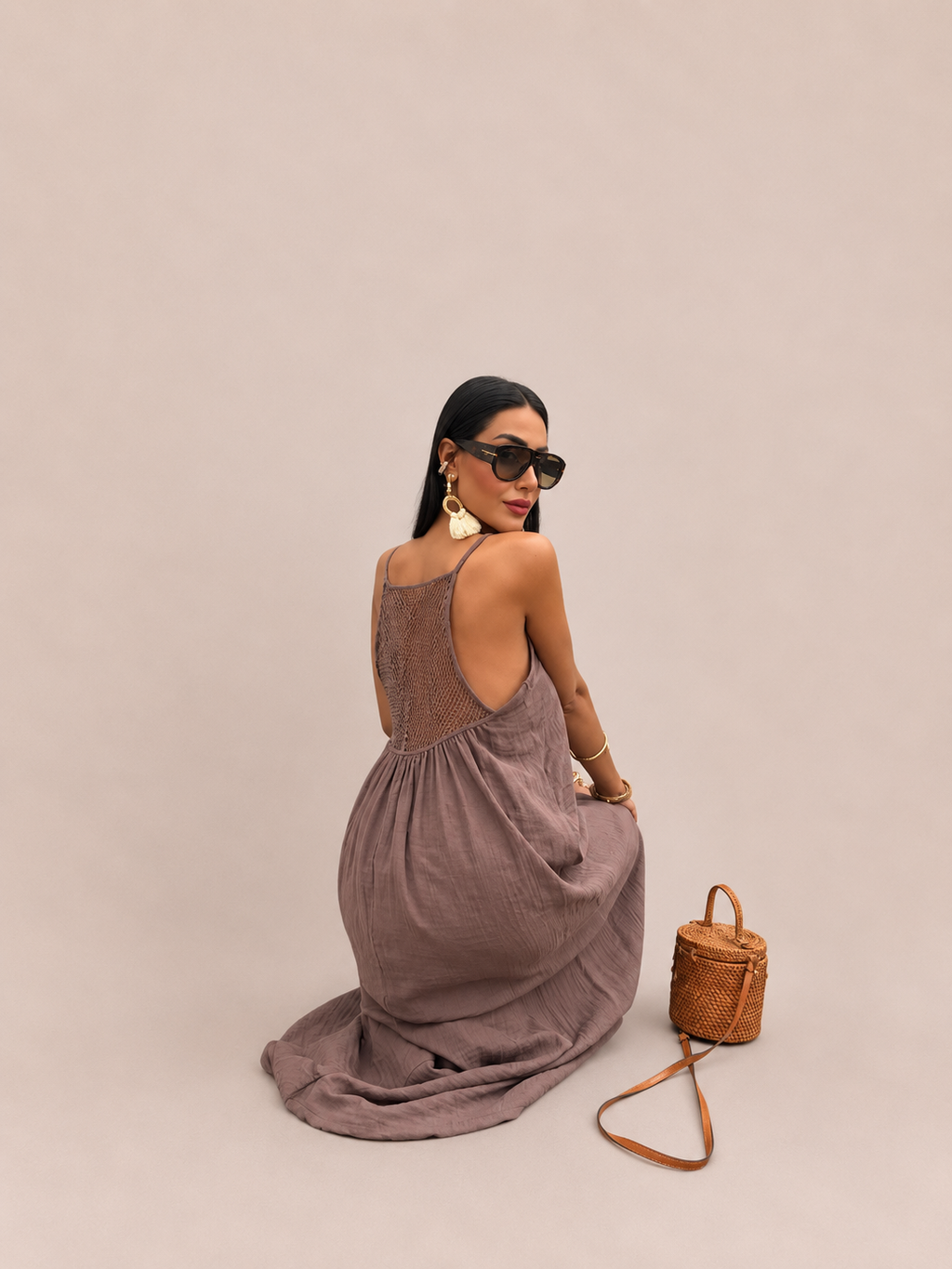 Soft Linen Maxi Dress